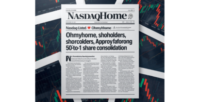 Nasdaq-Listed Ohmyhome Shareholders Approve 50-to-1 Share Consolidation as Firm Faces Delisting